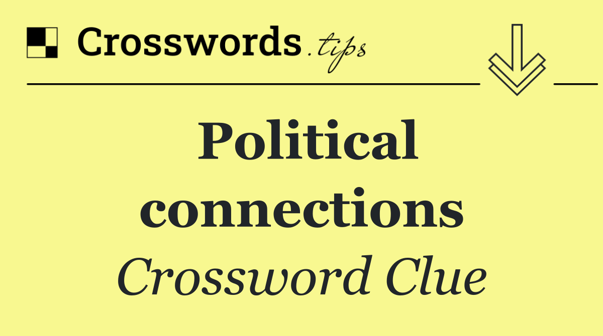 Political connections