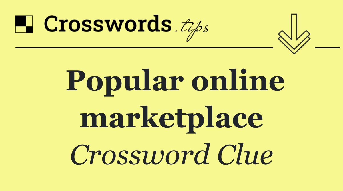 Popular online marketplace