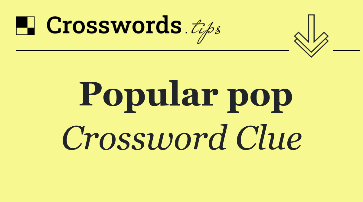 Popular pop