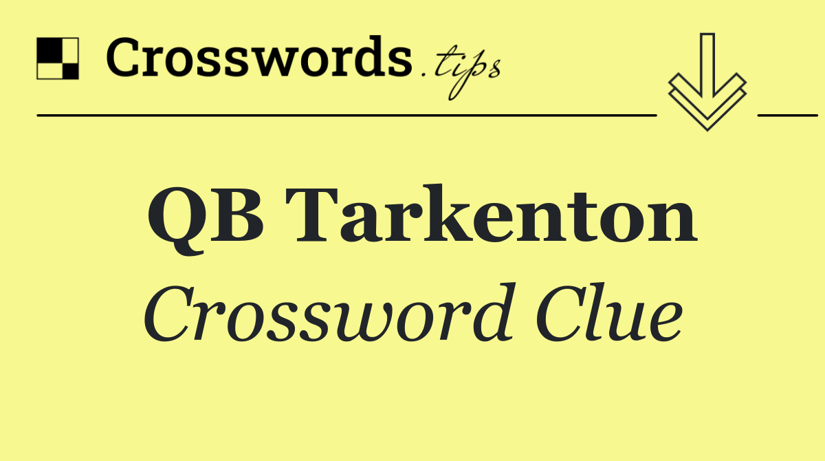 QB Tarkenton