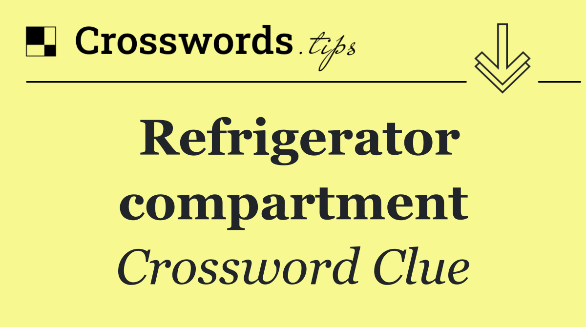 Refrigerator compartment