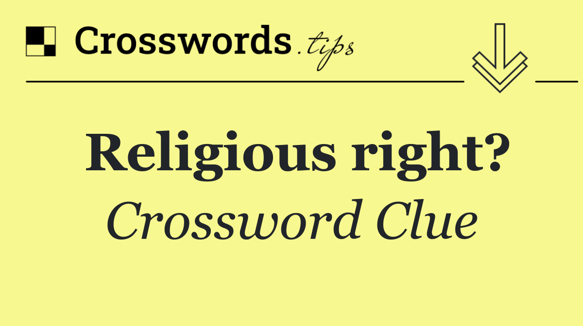 Religious right?