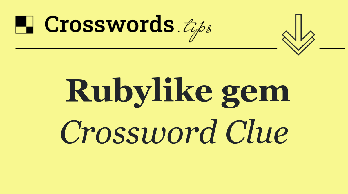 Rubylike gem