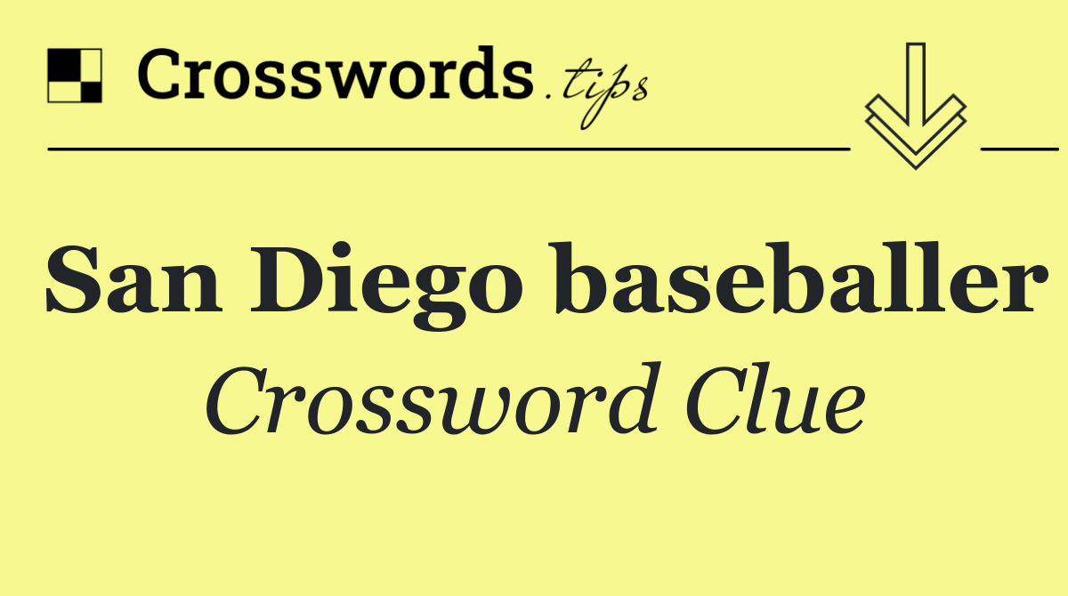 San Diego baseballer