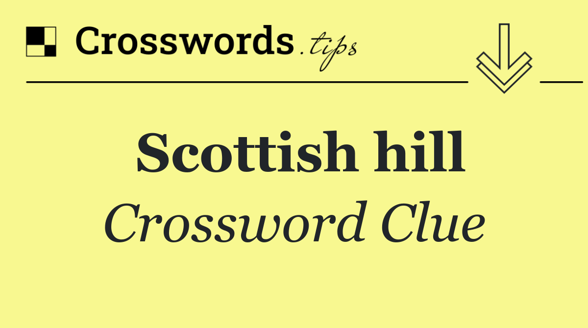 Scottish hill
