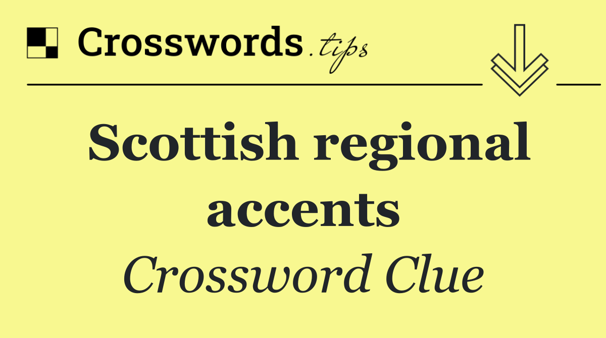 Scottish regional accents