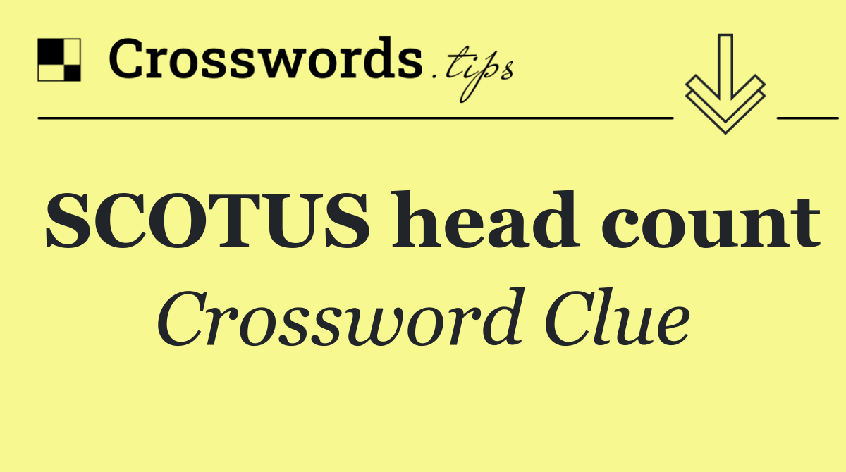 SCOTUS head count