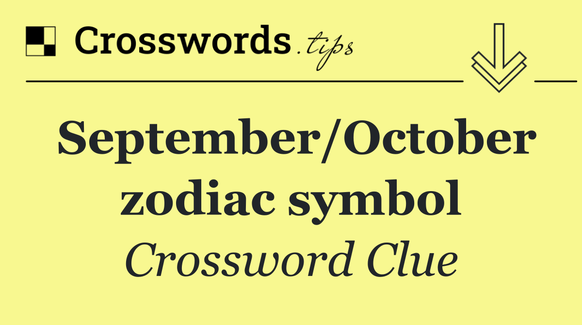 September/October zodiac symbol