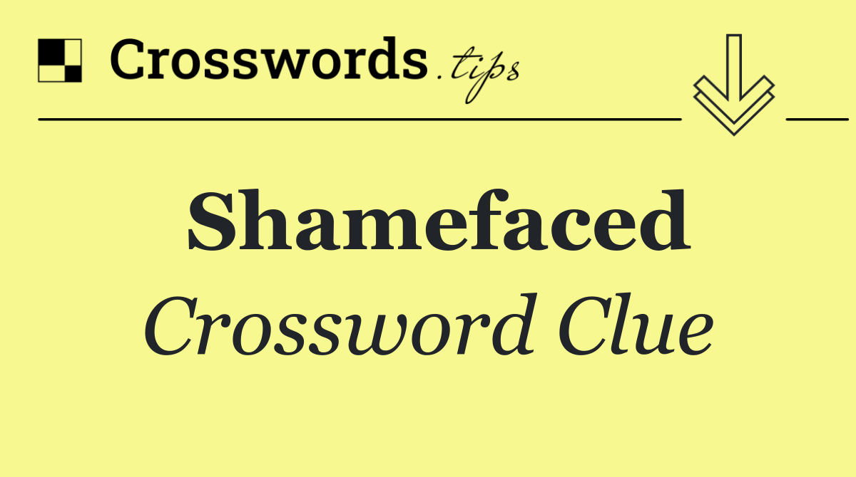 Shamefaced