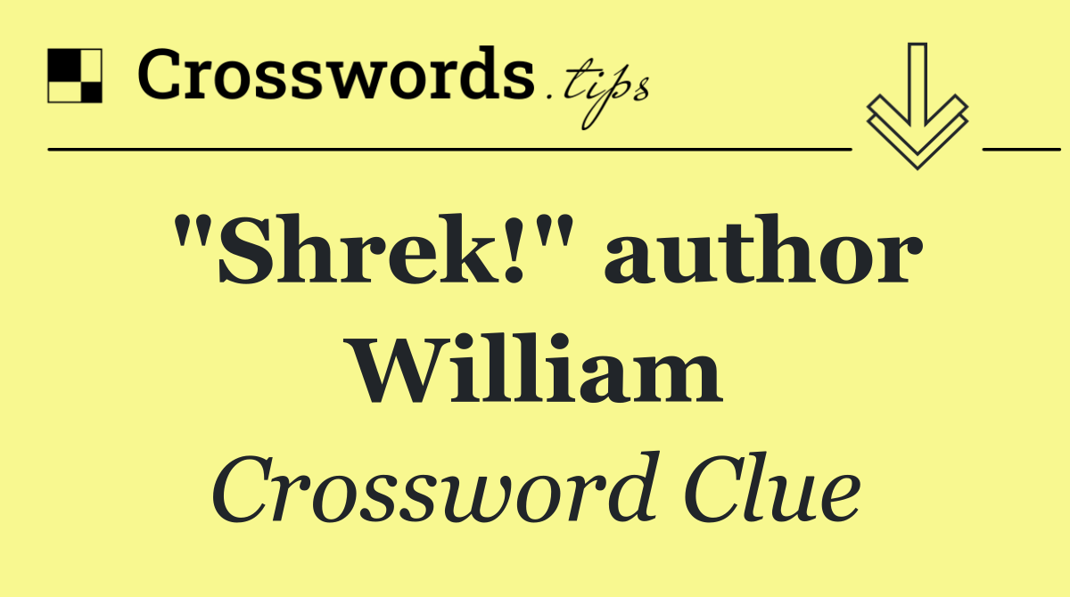 "Shrek!" author William