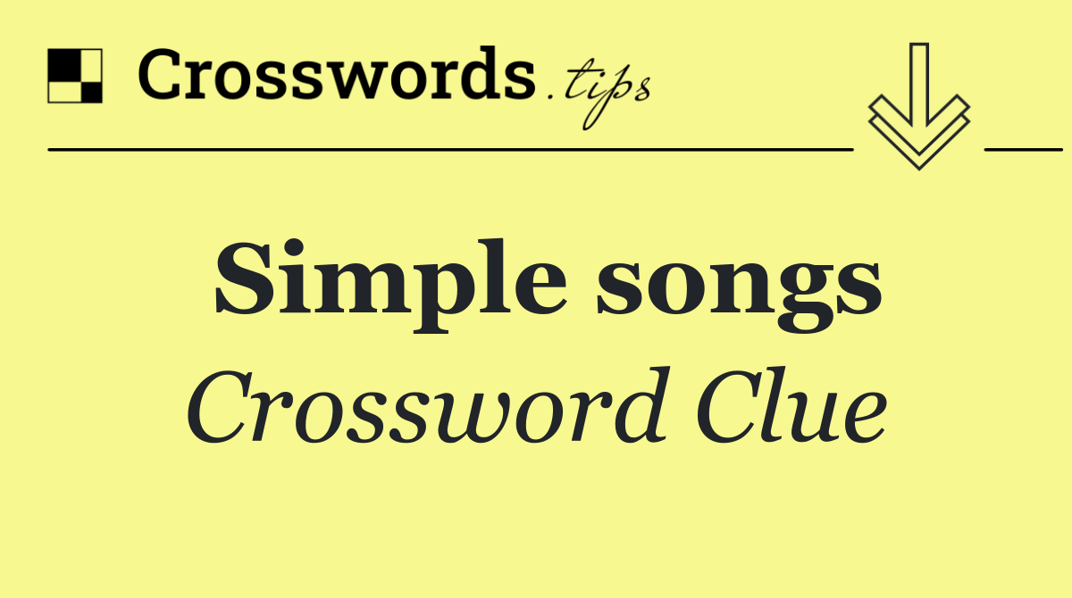 Simple songs