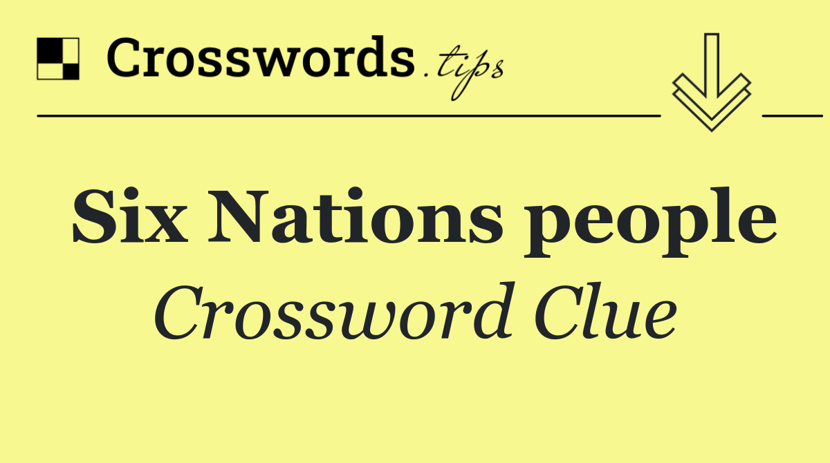 Six Nations people