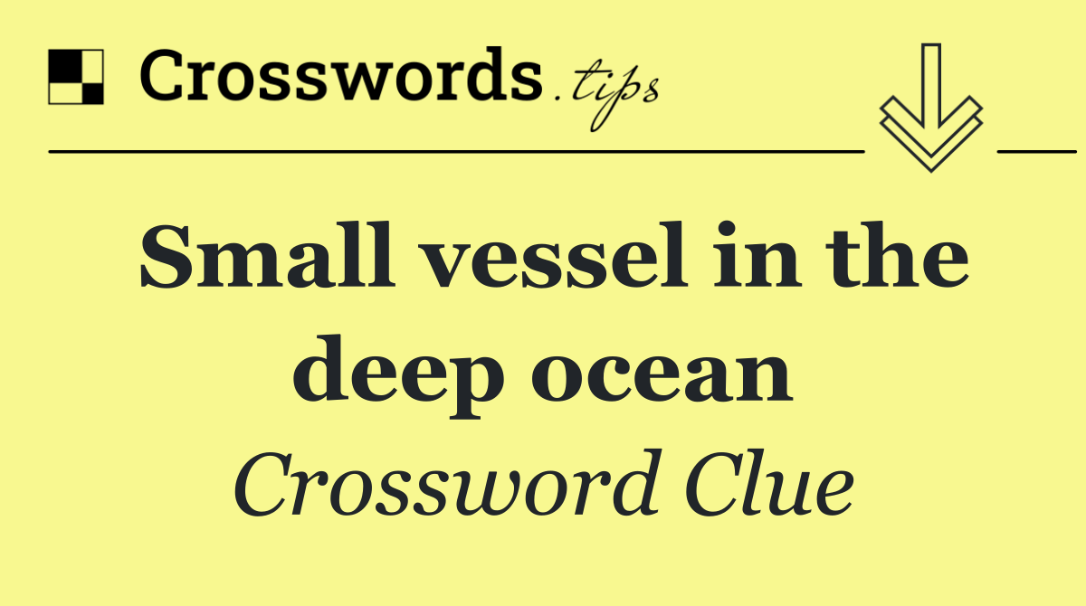 Small vessel in the deep ocean