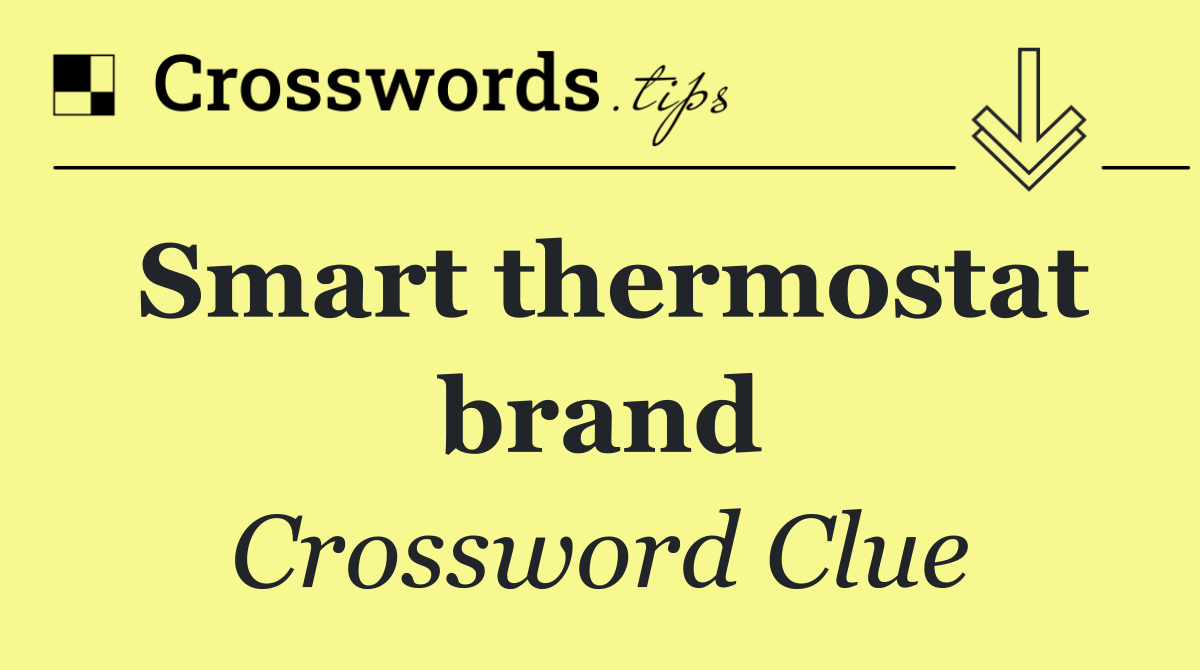 Smart thermostat brand