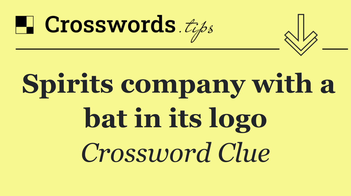 Spirits company with a bat in its logo