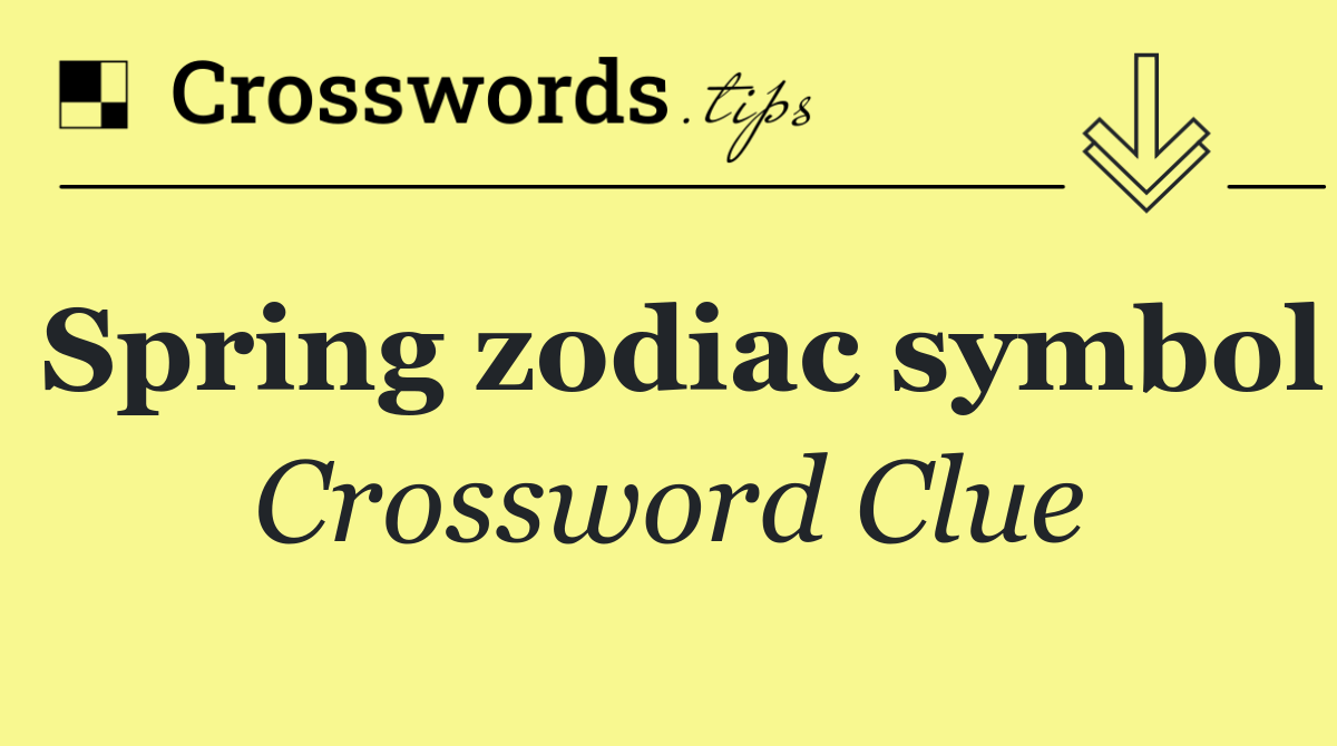 Spring zodiac symbol