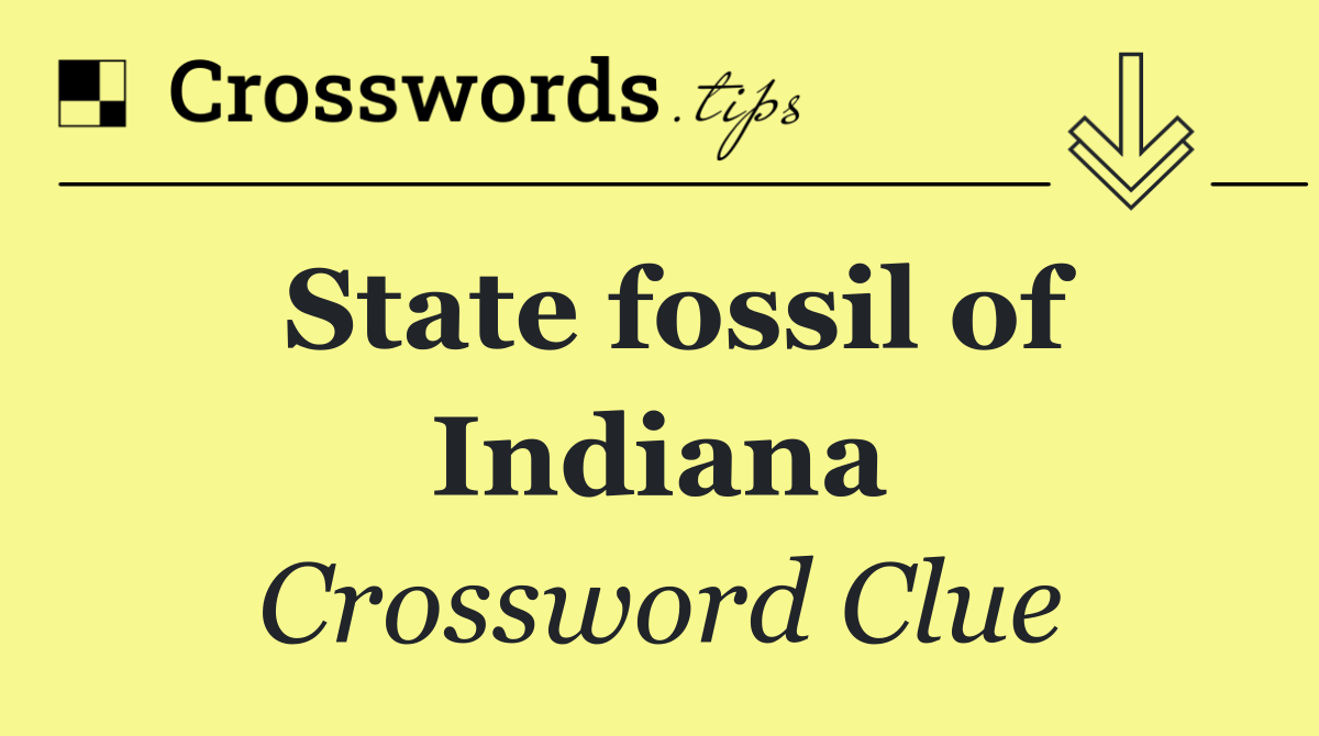 State fossil of Indiana