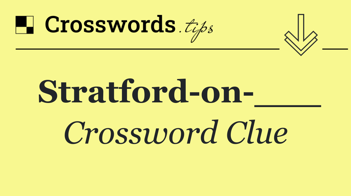 Stratford on ___