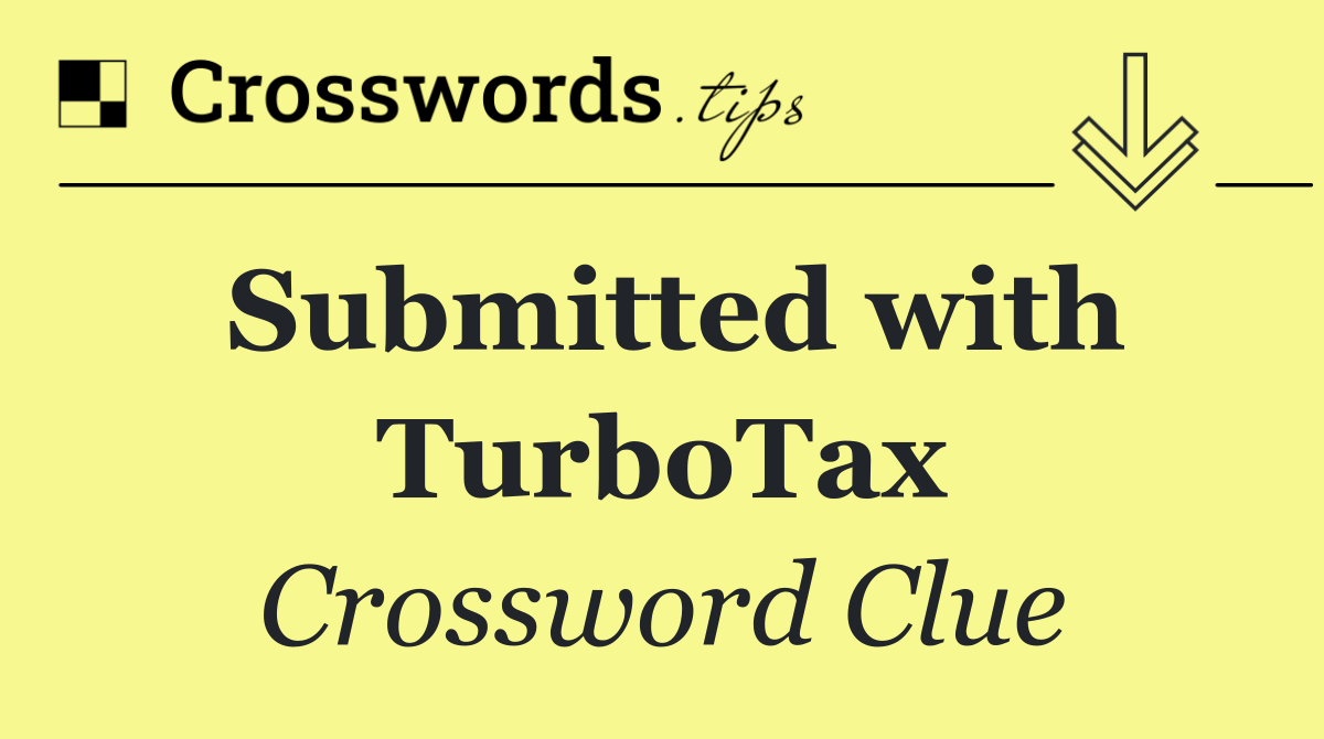 Submitted with TurboTax