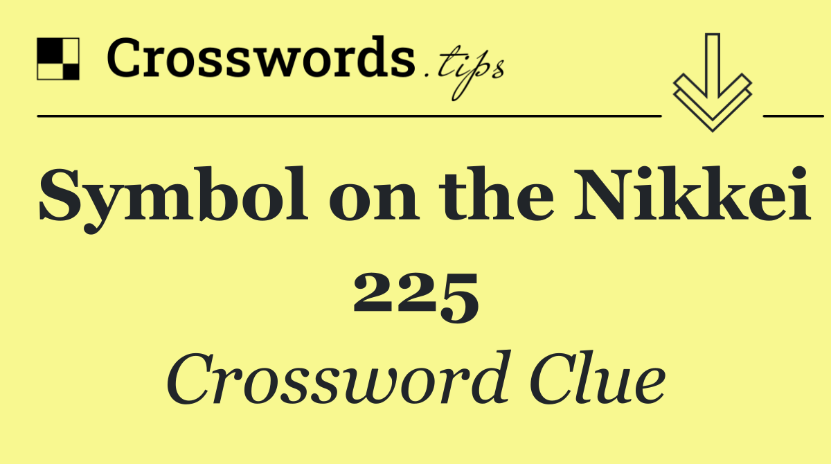 Symbol on the Nikkei 225