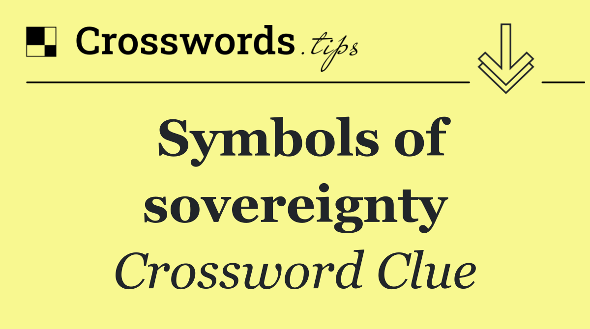 Symbols of sovereignty