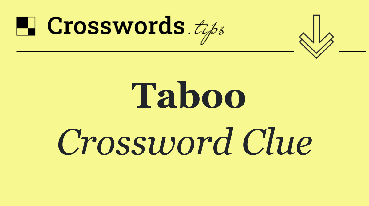 Taboo