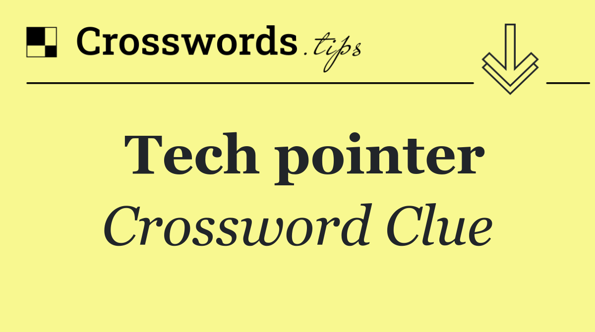Tech pointer
