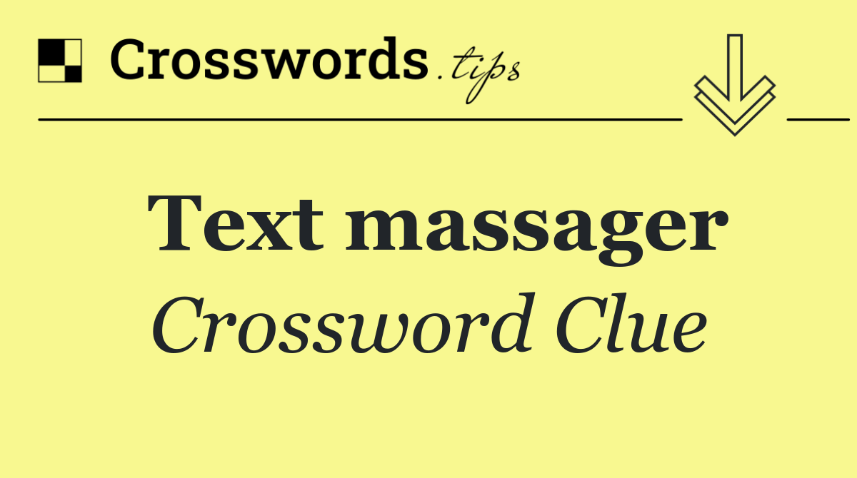 Text massager