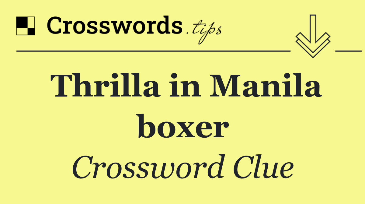 Thrilla in Manila boxer