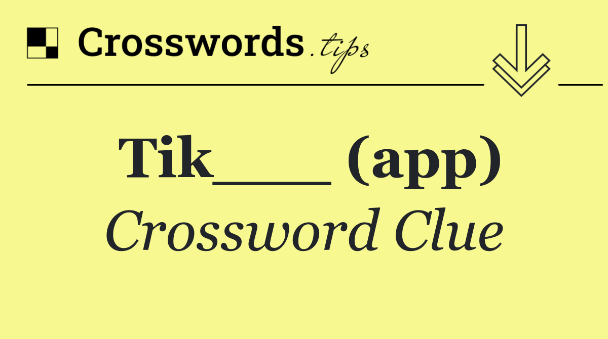 Tik___ (app)
