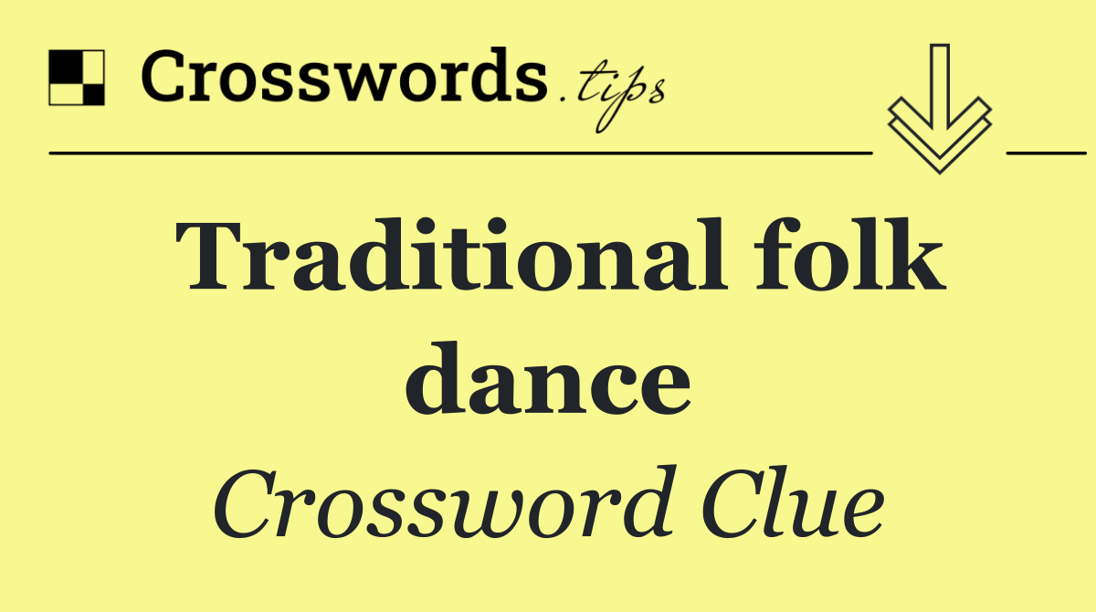 Traditional folk dance