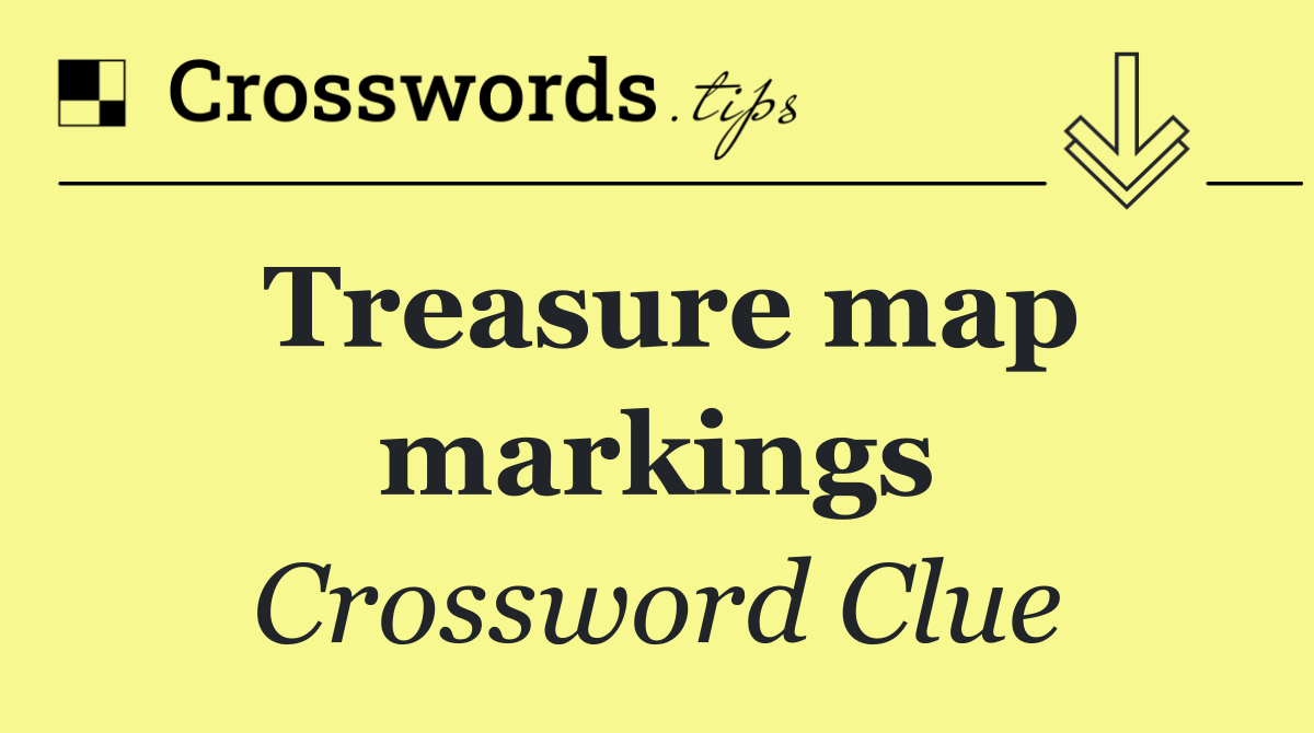 Treasure map markings