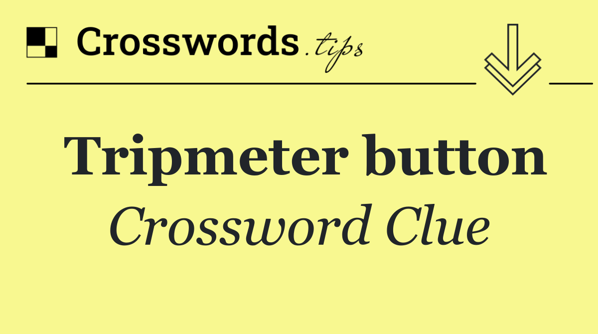 Tripmeter button