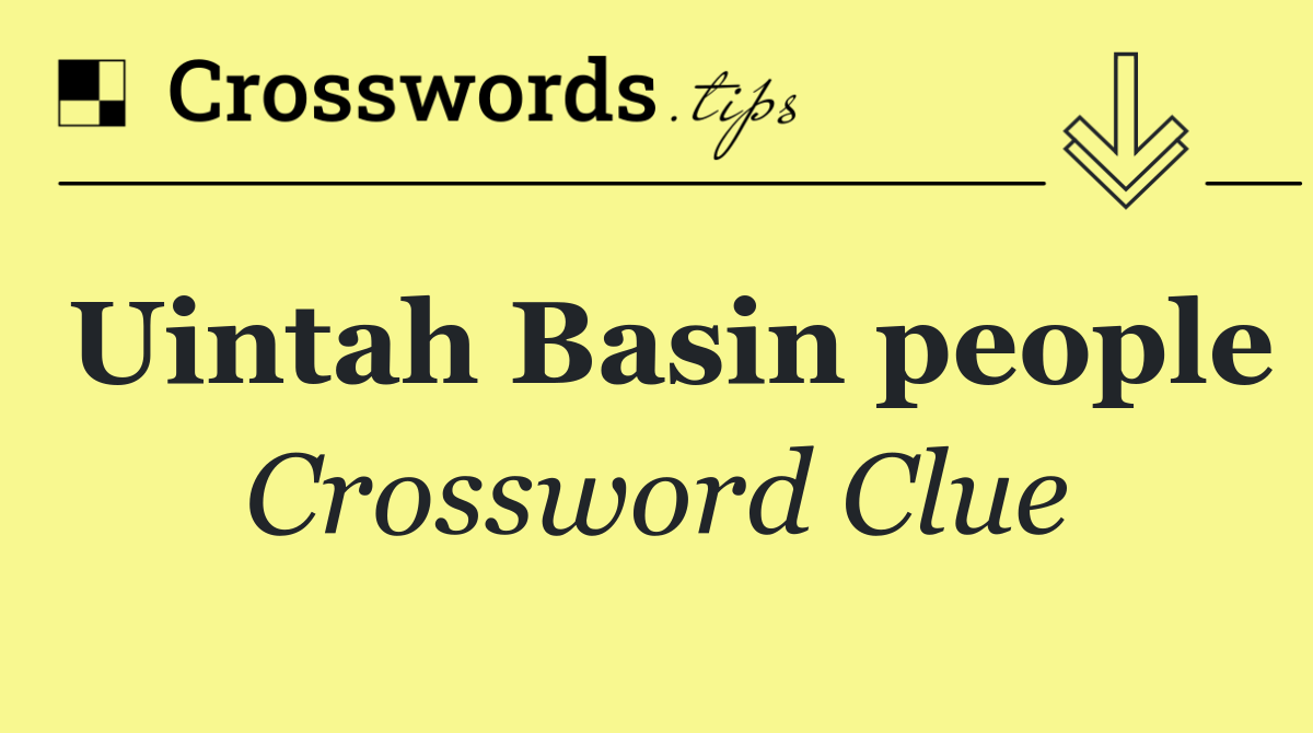 Uintah Basin people