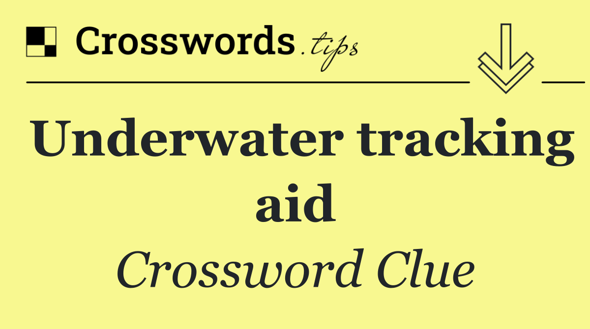 Underwater tracking aid