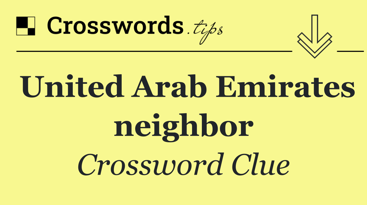 United Arab Emirates neighbor