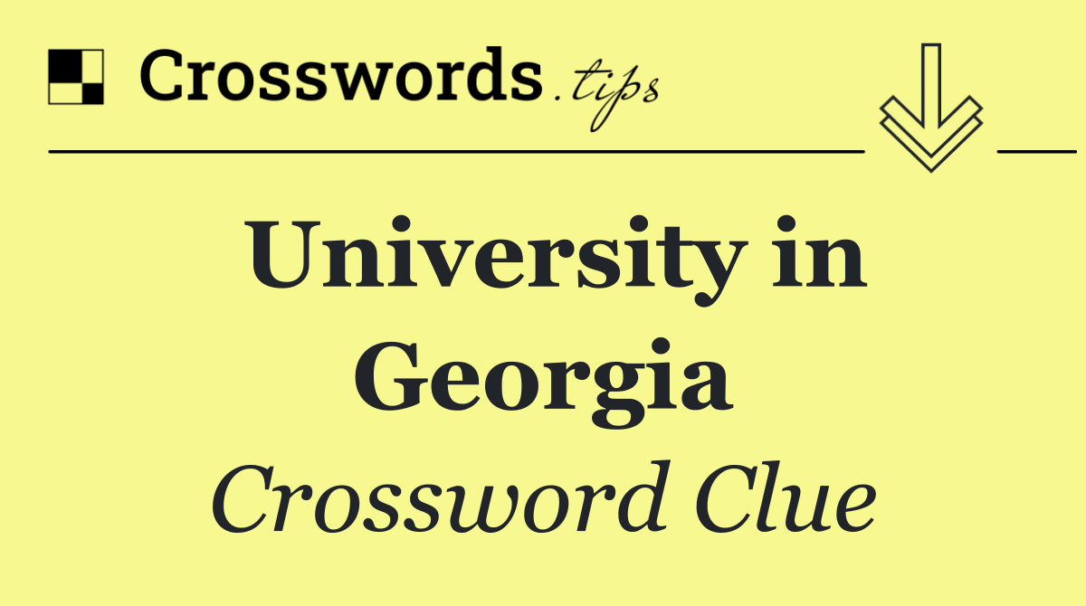 University in Georgia