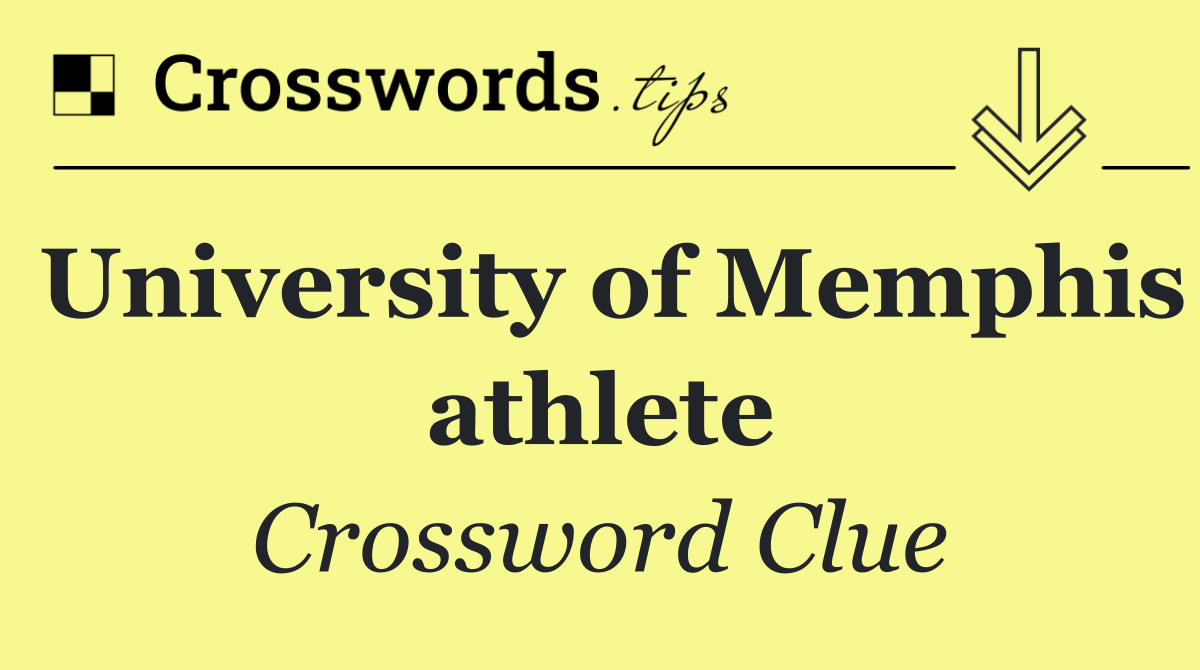 University of Memphis athlete