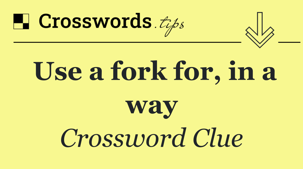 Use a fork for, in a way