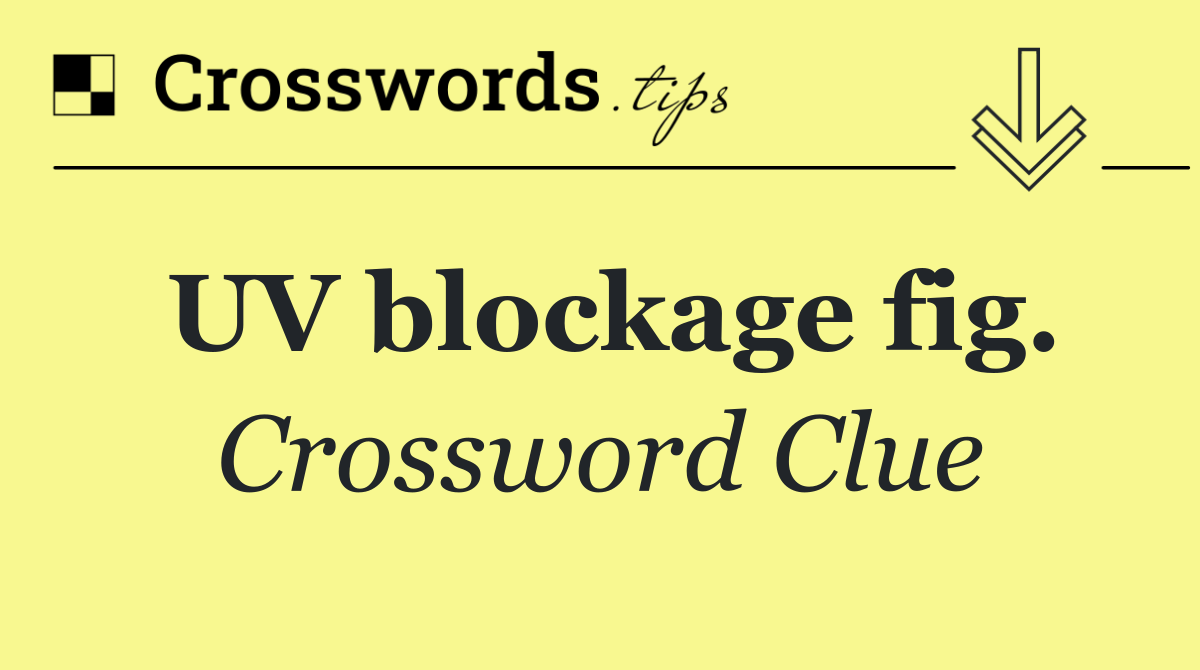 UV blockage fig.