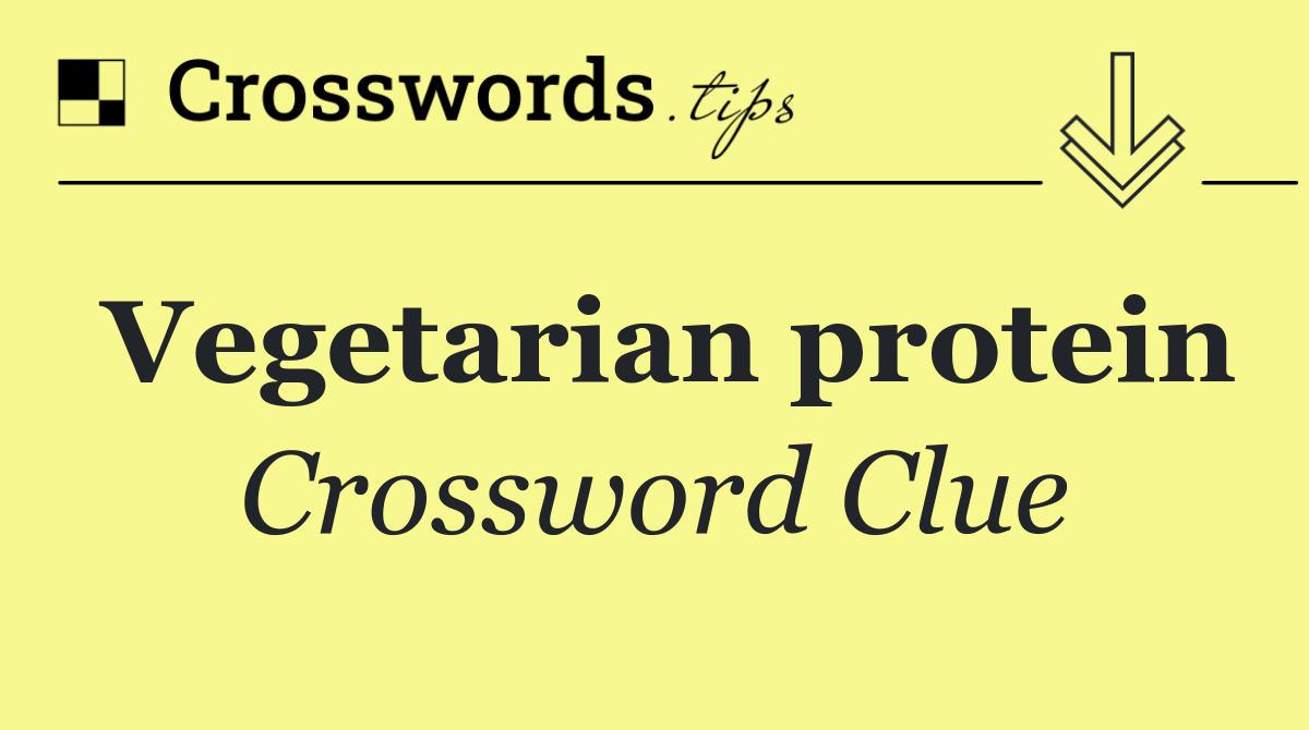 Vegetarian protein
