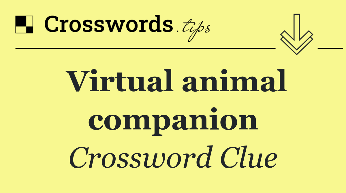 Virtual animal companion