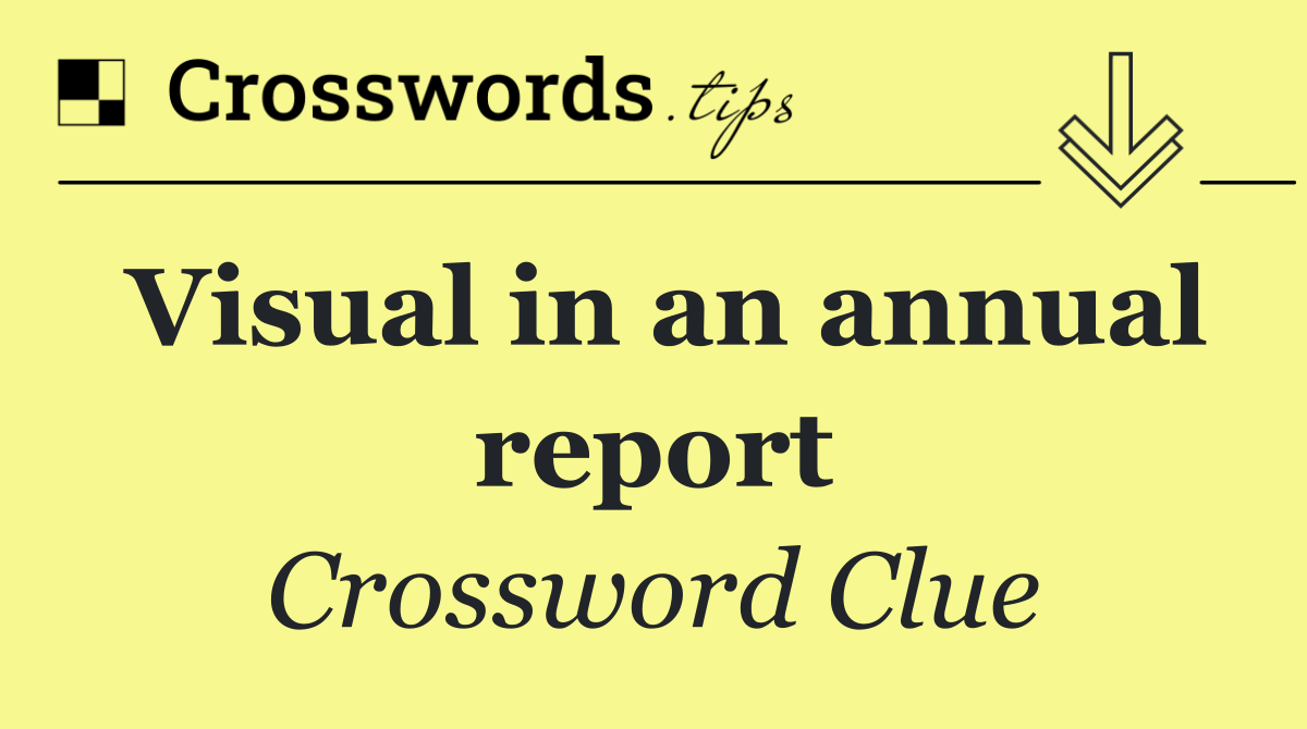 Visual in an annual report