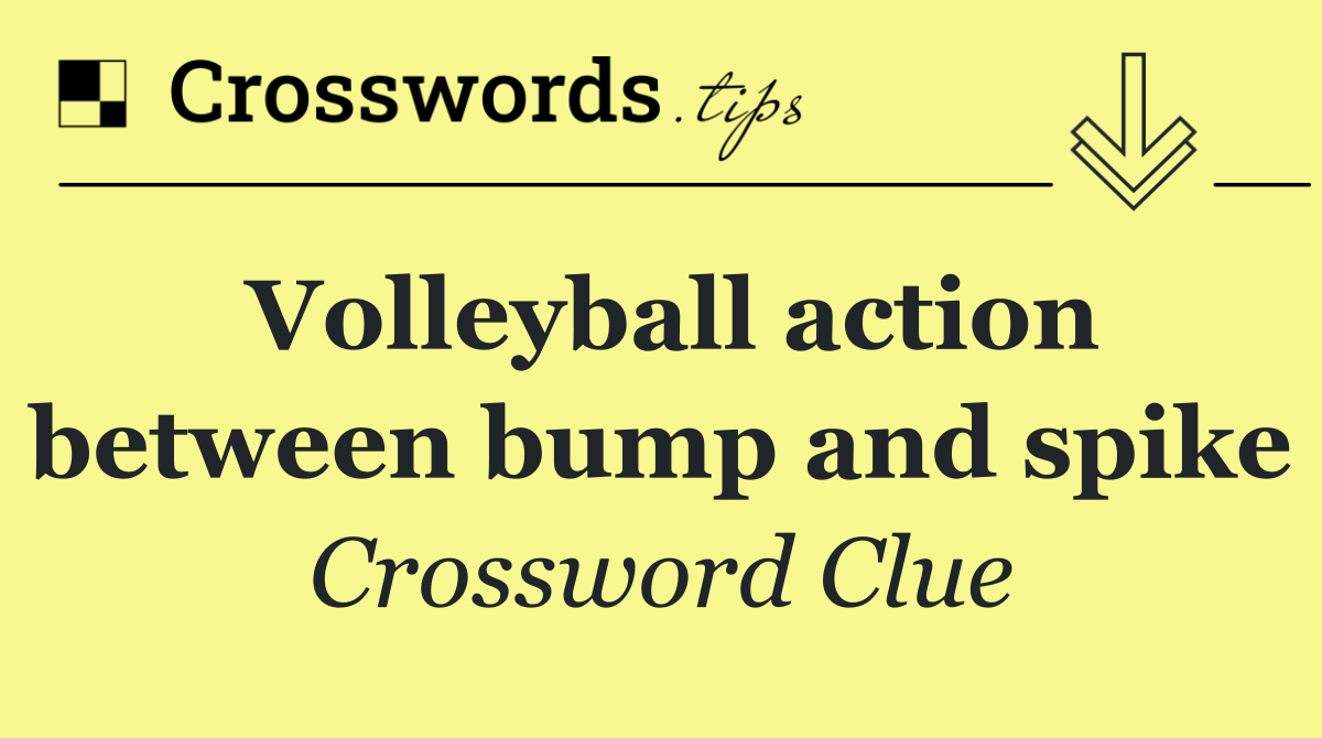 Volleyball action between bump and spike