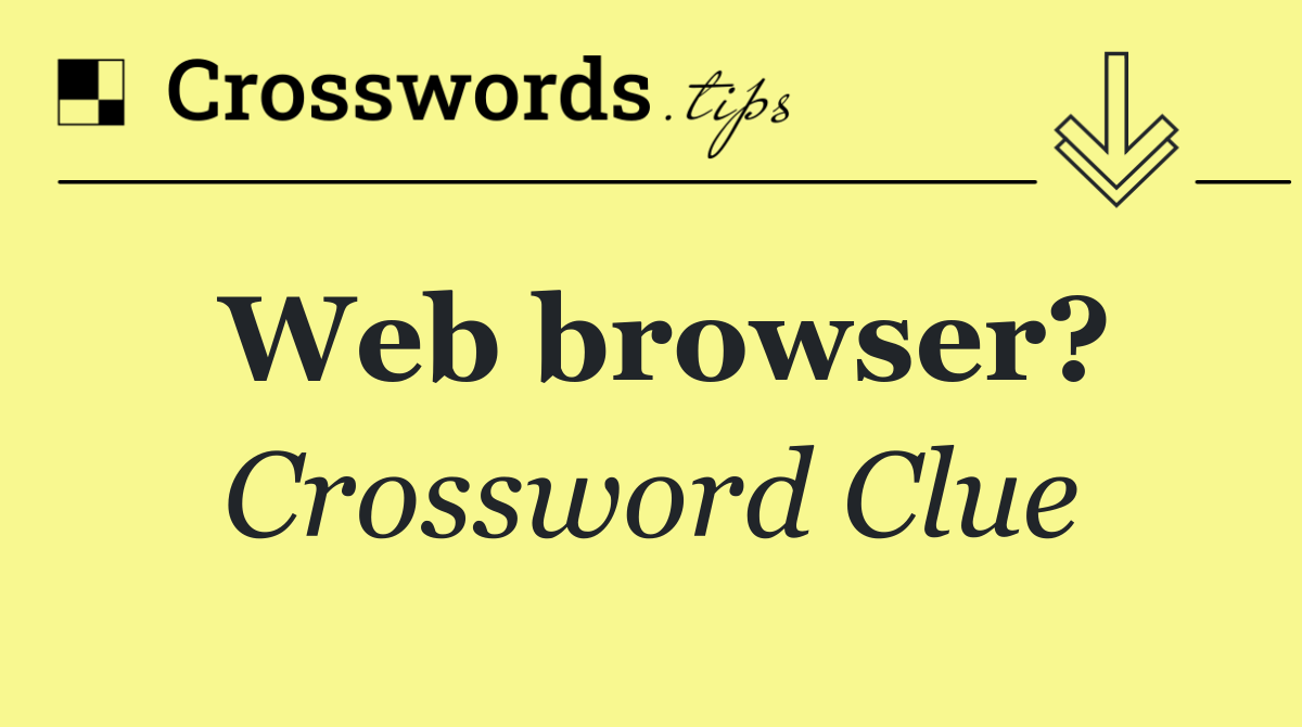 Web browser?