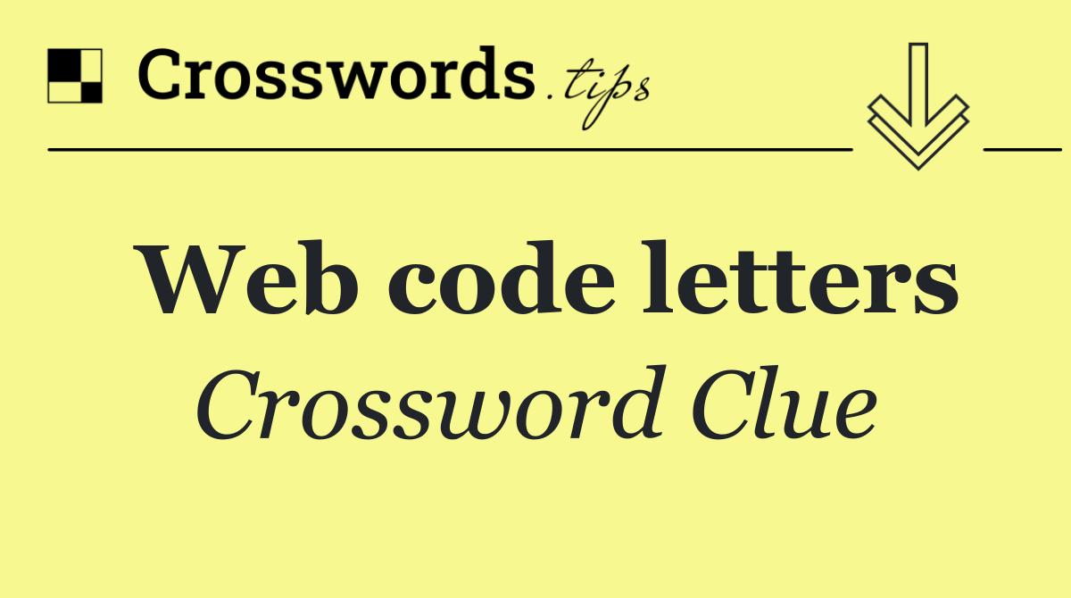 Web code letters