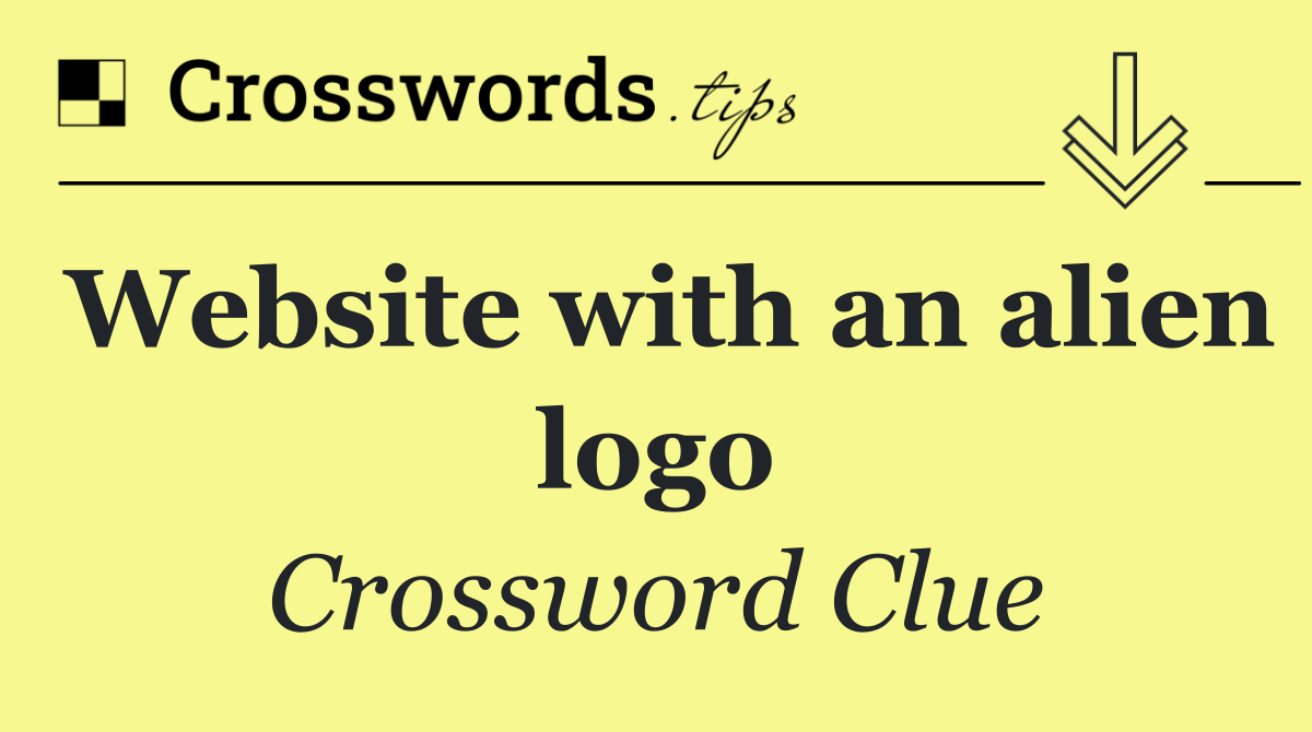 Website with an alien logo