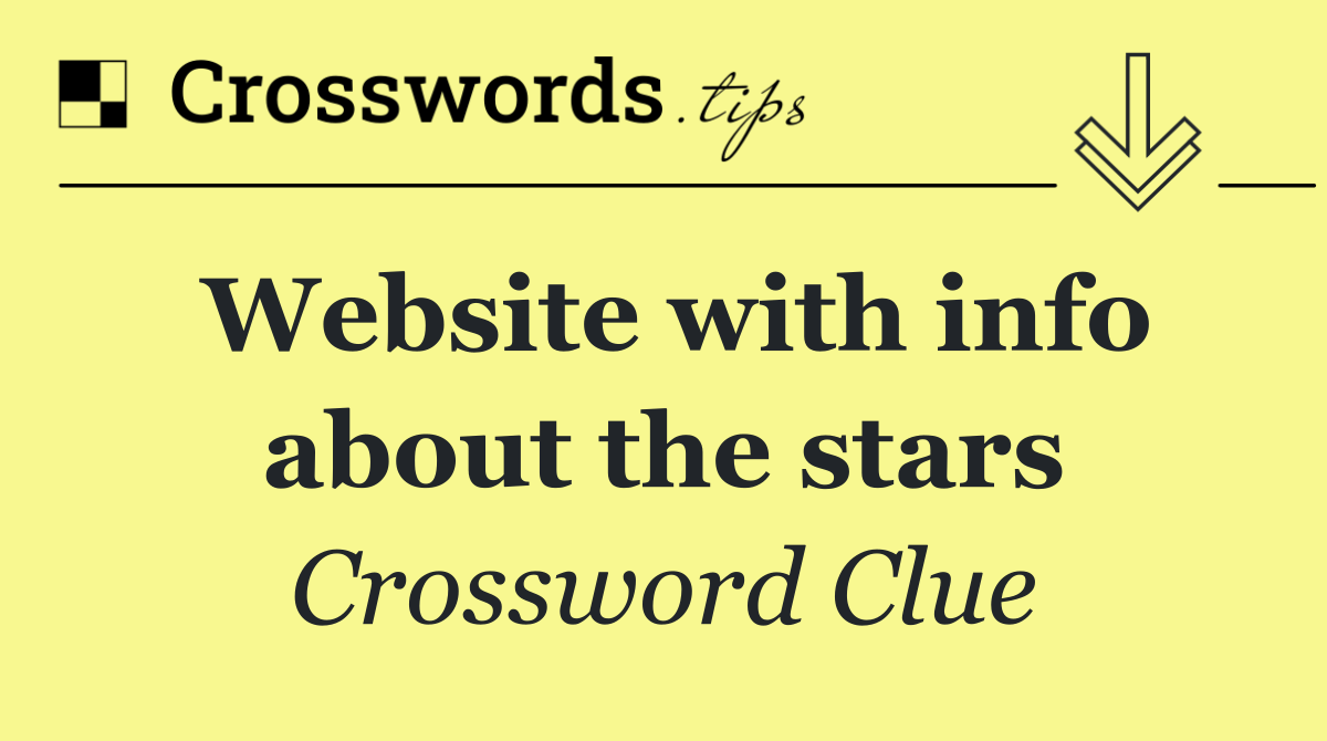 Website with info about the stars