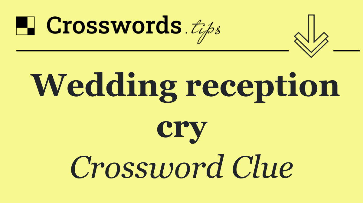 Wedding reception cry