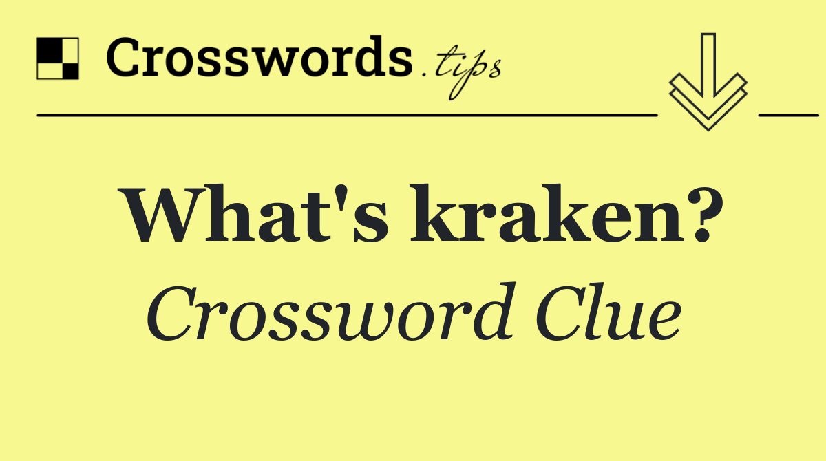 What's kraken?
